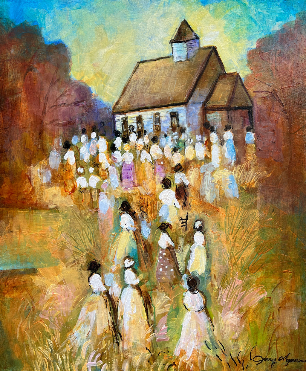 Sunday Gathering 20”x24”